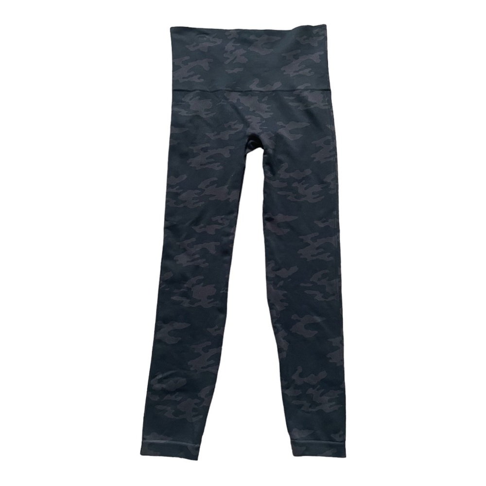 SPANX Look At Me Now Seamless Leggings Black Camo Large